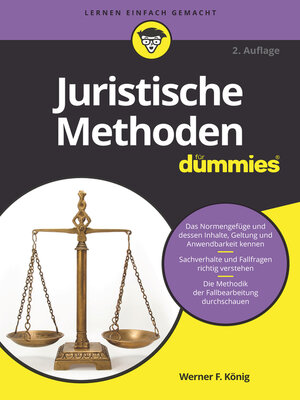 cover image of Juristische Methoden für Dummies
